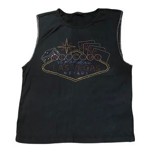 Urban Outfitters Sequin Las Vegas Tank Top